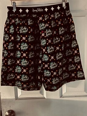 Mens/unisex  “Lucky Bastard” Jimmy Valentine shorts